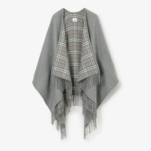 Burberry Check Wool Reversible Cape
